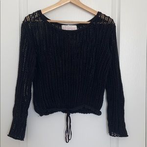 F21 x Rory Beca - Cropped mesh sweater
